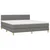 Vidaxl Box spring postelja z vzmetnico temno siva 180x200 cm blago