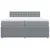 Vidaxl Box spring postelja z vzmetnico svetlo siva 200x200 cm blago
