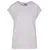 Womens T-shirt with extended shoulder 2-pack blue-green+white