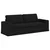 Sofa Crna 222 x 80 x 82 cm tkanina
