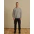 DAN FOX APPAREL Majica Michael pegasto siva