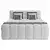 Boxspring Krevet Brisbane 180/220 cm , sivo-bela