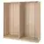 PAX 2 okvira garderobera, belo b. hrastovina, 200x58x201 cm