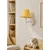 Opviq zidna lampa APG0015, 1 × GU10, žuta