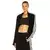 Norma Kamali Ženski duks KK1284PL004149-BLACK, Crni