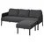 GLOSTAD Sofa trosed s lenjivcem