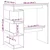 Vidaxl Barska miza s policami artisan hrast 100x48x101,5 cm