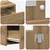 Vidaxl Toaletna mizica Rjava 100 x 40 x 70 cm Konstruiran les