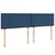 Vidaxl Box spring postelja z vzmetnico modra 180x200 cm blago