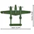 Cobi 5882 II. svetovna vojna Lockheed P-38 Lightning, 1:48, 332 k