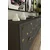 Hanah Home komoda Moka 180, 180 cm, antracit / zlatna