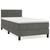 vidaXL Box spring postelja z vzmetnico temno siva 100x200 cm žamet