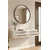 Hanah Home komoda Rany 120, 120 cm, bela / zlatna