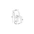 Hanah Home set trpezarijskih stolica Axle 8 kom, antracit tkanina Babyface, hromirane metalne noge