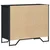 Komoda crna 91x35,5x74,5 cm od konstruiranog drva