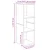 Set TV komoda Zidne 3 pcs Staro drvo 37 x 35 x 107 cm