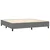vidaXL Box spring postelja z vzmetnico LED temno siva 200x200 cm blago