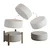Atelier del Sofa Univerzalni tabure, Sivi