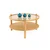 Hanah Home klub sto Monza 80, 80 cm, hrast