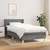Vidaxl Box spring postelja z vzmetnico temno siva 90x190 cm blago