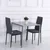 Homestar Jedilna miza 75x75x75 cm siva