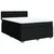 vidaXL vidaXL Box spring postelja z vzmetnico črna 140x200 cm blago, (21321476)