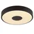 Brilliant - LED plafonsko svetlo RAKIN LED/18W/230V, prečnik 33,5 cm, crno