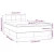 shumee Box spring postelja z vzmetnico LED taupe 120x200 cm blago
