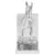 Držači za knjige 2 pcs Srebrno 11 x 14 x 25 cm Aluminij