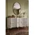 Hanah Home komoda Ilay 150, 150 cm, bela / zlatna