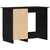 Stol s ladicama Crni hrast 100 x 50 x 76 cm Konstruirano drvo