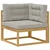 Set vanjskih sofa 6 pcs Bijela i svjetlosiva Poliester