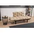 Atelier del Sofa Dvosed na razvlačenje Nitta 155x85x70cm Krem