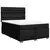 vidaXL Box spring posteljni z vzmetnico črn 140x190 cm blago