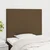 Vidaxl Vzglavje postelje temno rjavo 100x5x118/128 cm blago