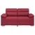 Vidaxl Dvosed vinsko rdeč 160x81x84 cm umetno usnje