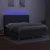Vidaxl Box spring postelja z vzmetnico LED temno siva 180x200 cm blago