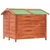 Vidaxl Pasja uta medeno rjava 96x87x80,5 cm trdna borovina