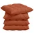 Jastučići za sjedenje 4 pcs Crvena narančasta 40 x 40 x 6 cm