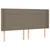 Vidaxl Box spring postelja z vzmetnico LED taupe 200x200 cm blago