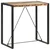 Vidaxl Barska miza 110x60x110 cm iz trdnega predelanega lesa
