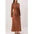 Trendyol Modest Ženska haljina Tctss25Eb00129, Smeđa