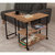 Hanah home Klub sto Melin 70x63x76cm Bež-Crni