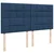 Vidaxl Box spring postelja z vzmetnico modra 200x200 cm blago