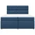 Vidaxl Box spring postelja z vzmetnico modra 200x200 cm blago