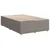 Vidaxl Box spring postelja z vzmetnico taupe 120x190 cm blago