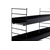 Hanah Home Zidna polica Cm-068, 98x21x100 cm,Crna