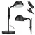 Stona lampa 1xE27/40W/230V crna