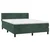 Vidaxl Box spring postelja z vzmetnico temno zelen 140x190 cm žamet