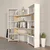 Hanah Home Polica 163x150x22cm Belo-Hrast